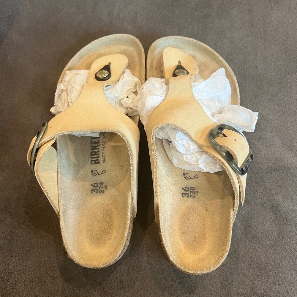 Size 36 Gizeh Leather Thong Birkenstock